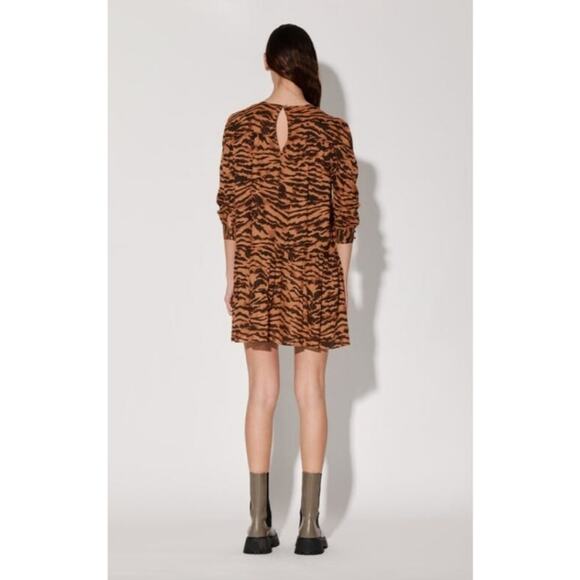 WALTER BAKER Wild Cat Lilly Mini Trapeze Dress Medium - Picture 4 of 12